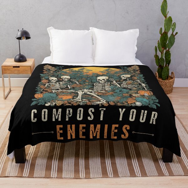 Item preview, compost your enemies funny skeleton gardening halloween classic t-shirtcompost your enemies funny skeleton gardening halloween classic t-shirt designed and sold by SondraHulsey13.