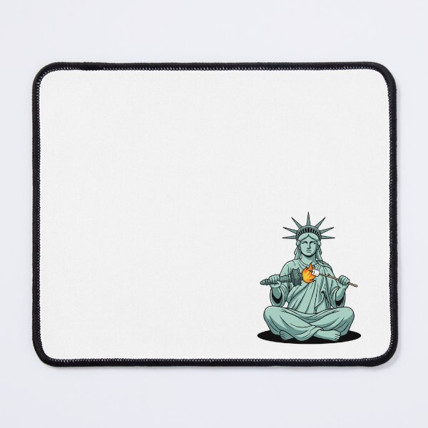 Item preview, Statue Of Liberty Roasting Marshmallow On Torch designed and sold by Rare By Hero.