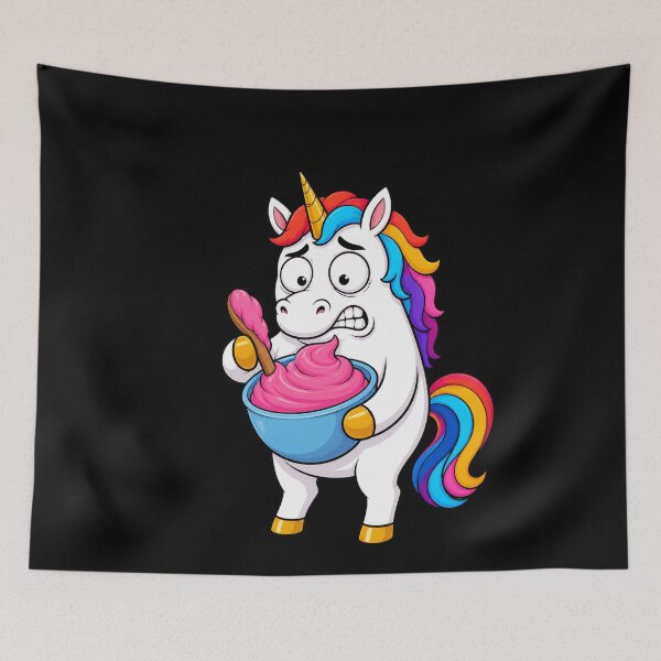 Item preview, Unicorn Baking Disaster Funny Kitchen Cartoon Gift designed and sold by BoyleDesignShop.