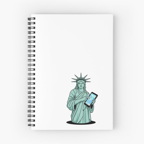 Item preview, Statue Of Liberty Using Tablet Touch Screen designed and sold by Rare By Hero.