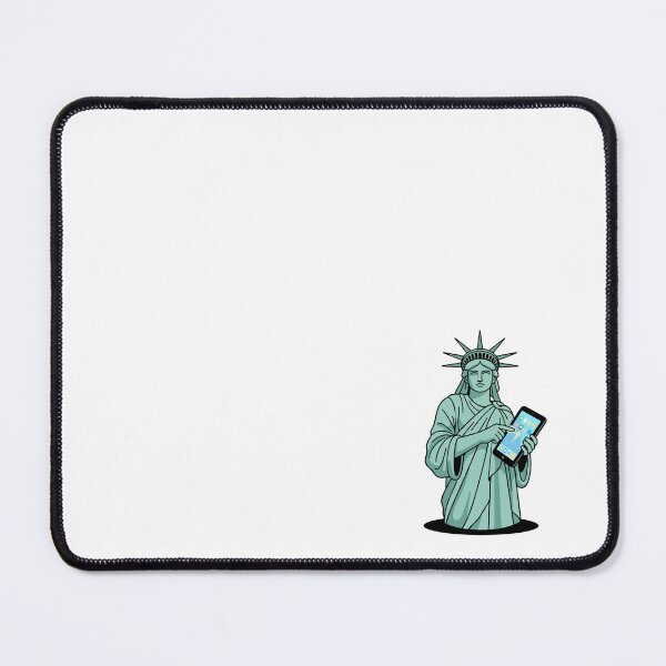 Item preview, Statue Of Liberty Using Tablet Touch Screen designed and sold by Rare By Hero.