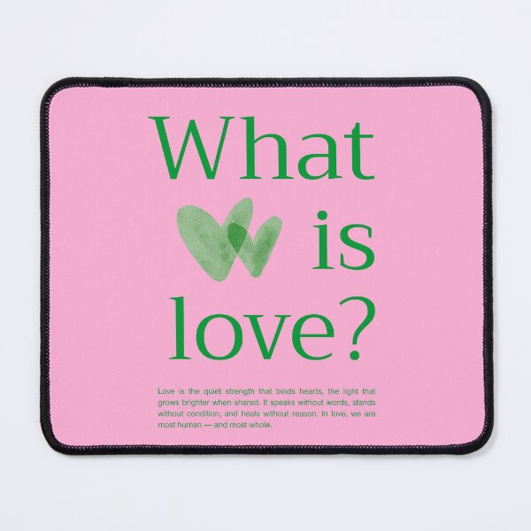 Item preview, What Is Love Green Typography Poster designed and sold by jianina-alondra.