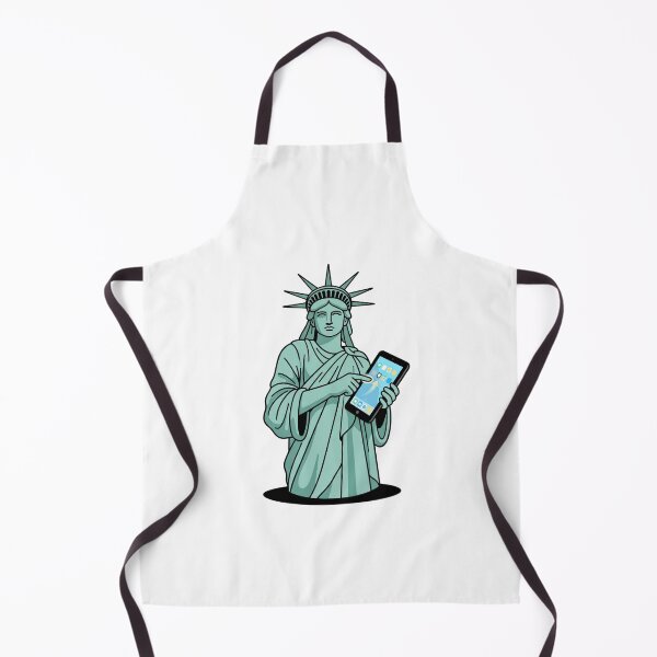 Item preview, Statue Of Liberty Using Tablet Touch Screen designed and sold by Rare By Hero.