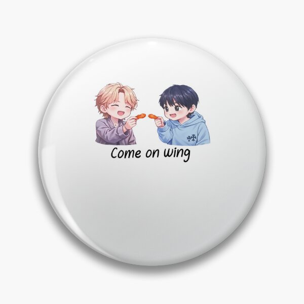 Item preview, Jimin Jungkook - Come On Wing Hot-Ones Cute Chibi Design designed and sold by Glow-Paw-Studio.