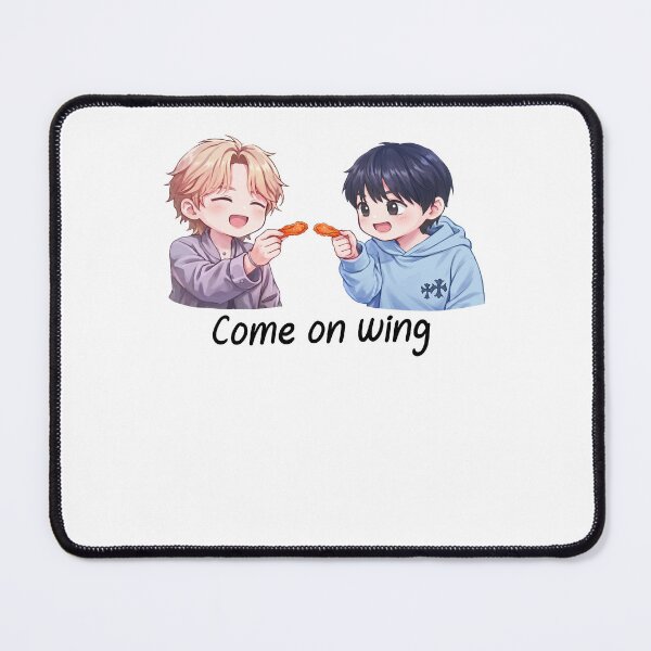 Item preview, Jimin Jungkook - Come On Wing Hot-Ones Cute Chibi Design designed and sold by Glow-Paw-Studio.