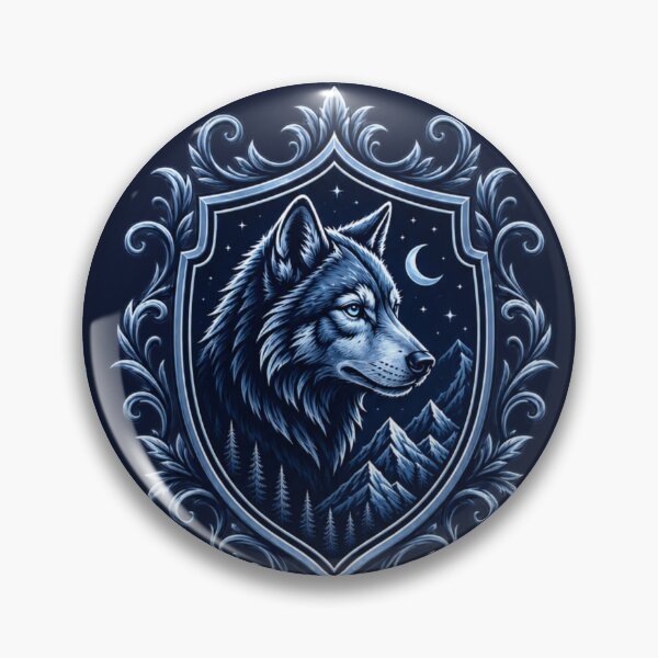Item preview, Gothic Wolf Crest – Dark Wolf Heraldic Emblem designed and sold by LoreliNLi.