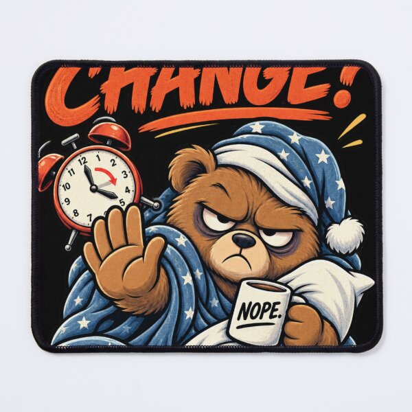 Item preview, Don't Touch My Sleep - Funny Bear Alarm Clock Design designed and sold by njanani.