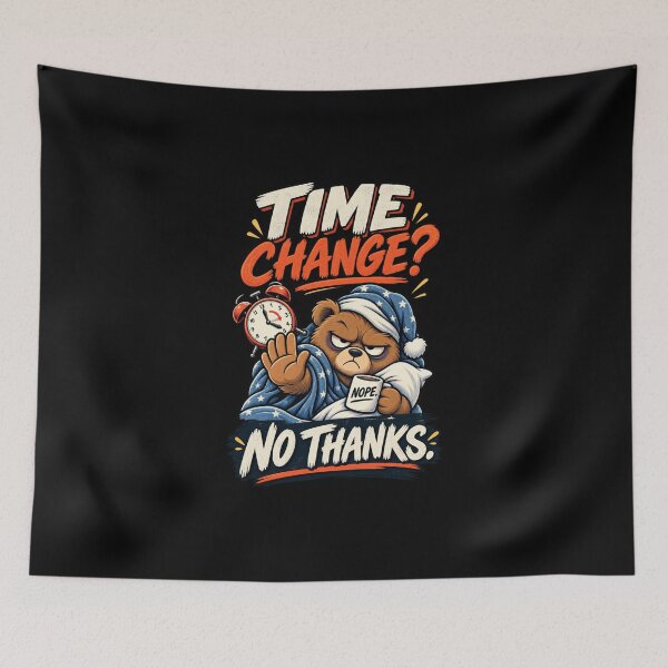 Item preview, Don't Touch My Sleep - Funny Bear Alarm Clock Design designed and sold by njanani.