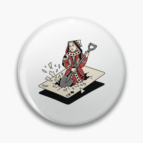 Item preview, Queen Of Spades Digging Through Playing Card designed and sold by Rare By Hero.