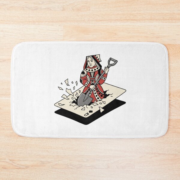 Item preview, Queen Of Spades Digging Through Playing Card designed and sold by Rare By Hero.