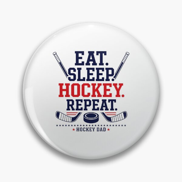 Item preview, Eat Sleep Hockey Repeat Hockey Dad designed and sold by yuckticke.