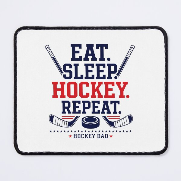 Item preview, Eat Sleep Hockey Repeat Hockey Dad designed and sold by yuckticke.