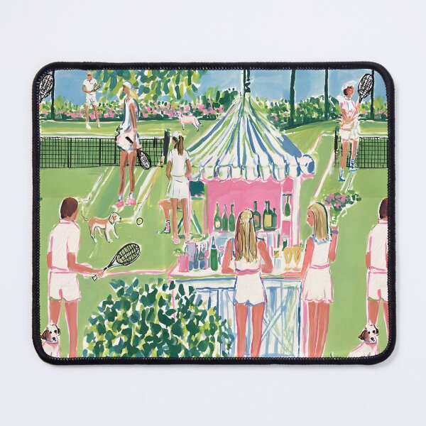 Item preview, Grandmillennial art, At the tennis club designed and sold by SophieClimaArt.