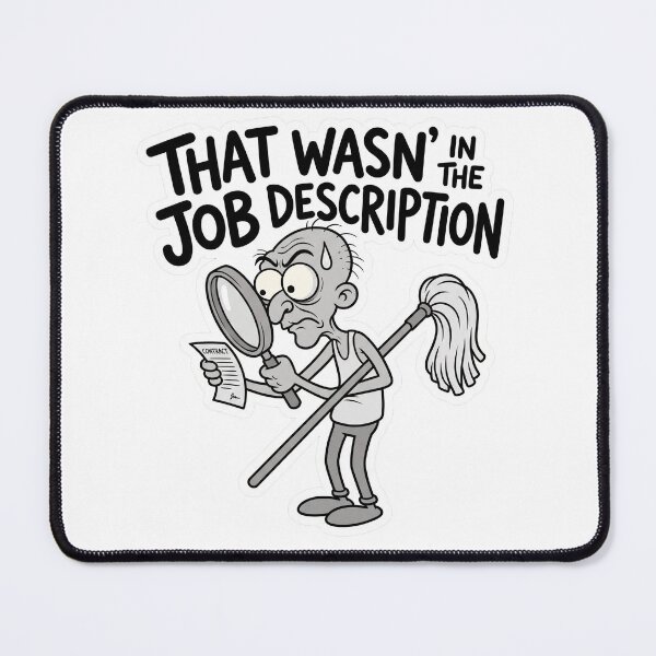 Item preview, That Wasn't in the Job Description Humor designed and sold by CreativeArtisanPrints Shop.