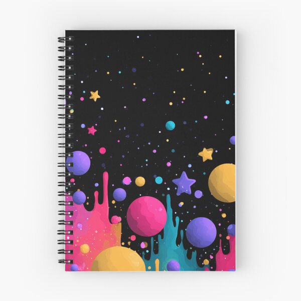 Item preview, Vibrant Cosmic Drip Abstract Space Art designed and sold by ThaCriações.