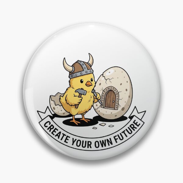 Item preview, Viking Chick - Create Your Own Future Motivational Illustration designed and sold by Rare By Hero.