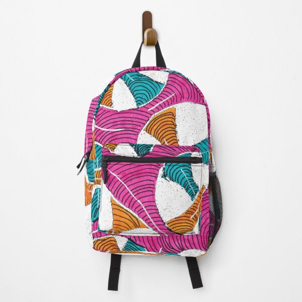 Item preview, Bold Abstract Curves Pattern in Pink Teal and Orange designed and sold by O & A.