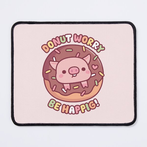 Item preview, Cute Pig In Doughnut Donut Worry Be Happig designed and sold by rustydoodle.