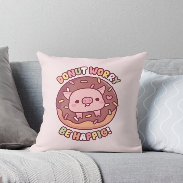Item preview, Cute Pig In Doughnut Donut Worry Be Happig designed and sold by rustydoodle.