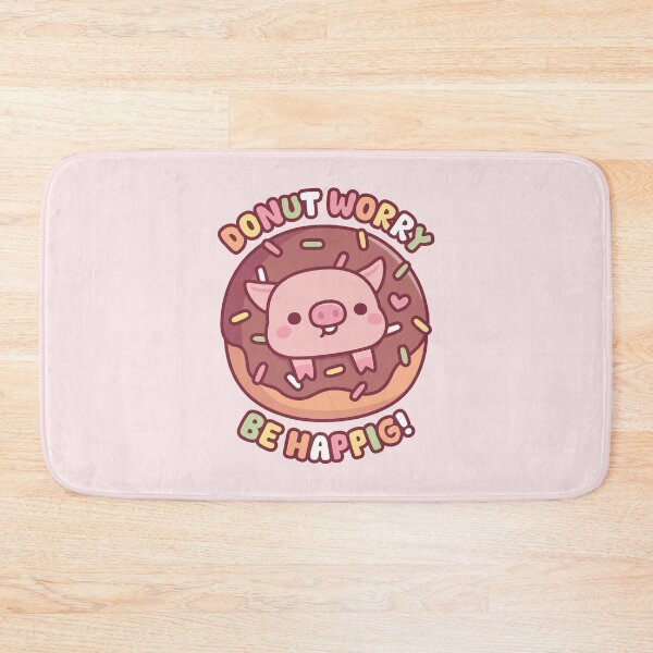 Item preview, Cute Pig In Doughnut Donut Worry Be Happig designed and sold by rustydoodle.