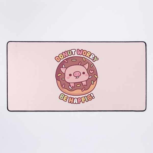 Item preview, Cute Pig In Doughnut Donut Worry Be Happig designed and sold by rustydoodle.