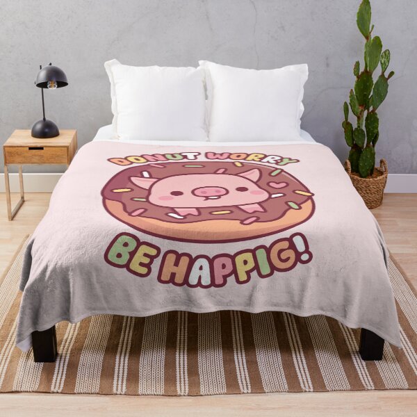 Item preview, Cute Pig In Doughnut Donut Worry Be Happig designed and sold by rustydoodle.