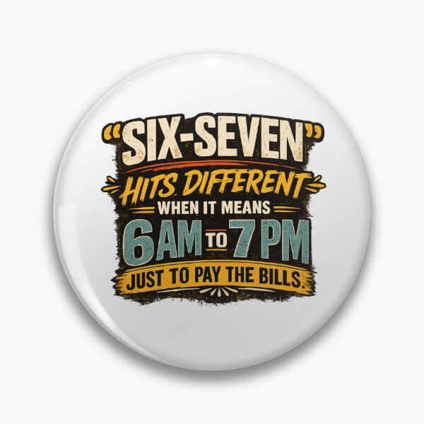 Item preview, Six Seven Hits Different 6-7 Meme Funny Work Humor designed and sold by ZIGLWORKS.