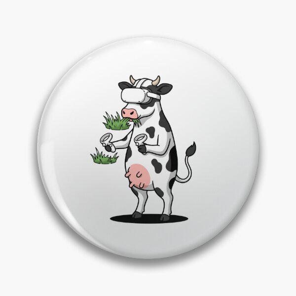 Item preview, Cow Wearing VR Headset Eating Virtual Grass designed and sold by Rare By Hero.