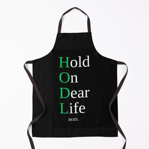 Item preview, HODL — Hold On Dear Life Crypto Typography designed and sold by VzerosDigital.