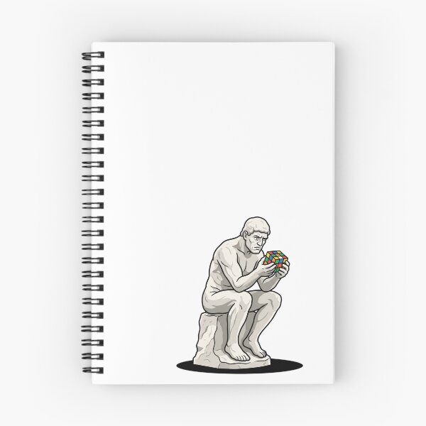 Item preview, The Thinker Statue Solving Rubiks Cube designed and sold by Rare By Hero.
