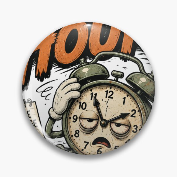 Item preview, I LOST AN HOUR AGAIN - Funny Alarm Clock Design designed and sold by njanani.