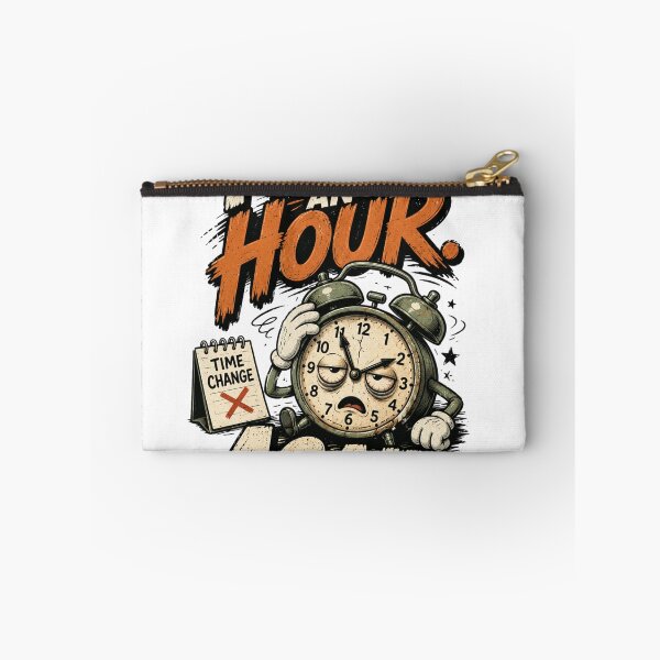 Item preview, I LOST AN HOUR AGAIN - Funny Alarm Clock Design designed and sold by njanani.