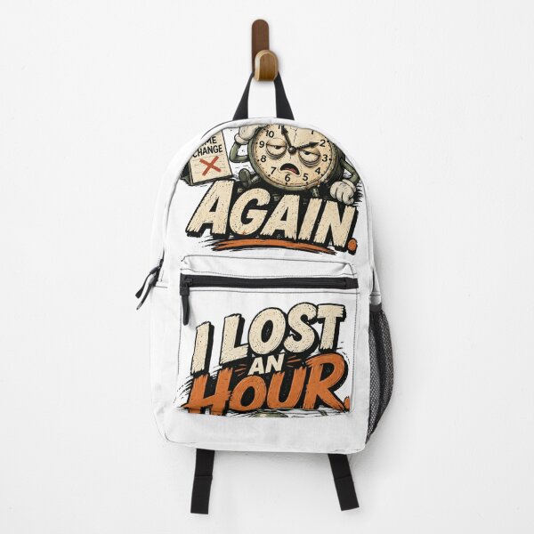 Item preview, I LOST AN HOUR AGAIN - Funny Alarm Clock Design designed and sold by njanani.