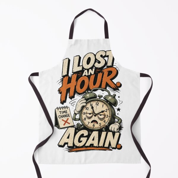 Item preview, I LOST AN HOUR AGAIN - Funny Alarm Clock Design designed and sold by njanani.
