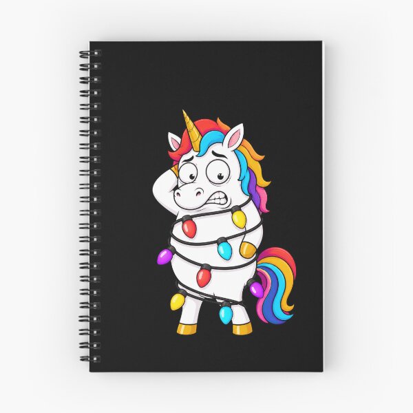 Item preview, Unicorn Tangled In Christmas Lights Funny Cartoon designed and sold by BoyleDesignShop.
