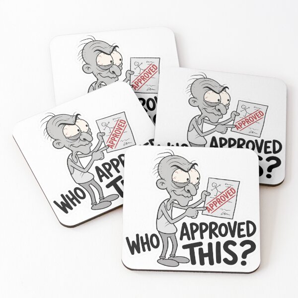Item preview, Who Approved This Funny Office Work Humor designed and sold by CreativeArtisanPrints Shop.