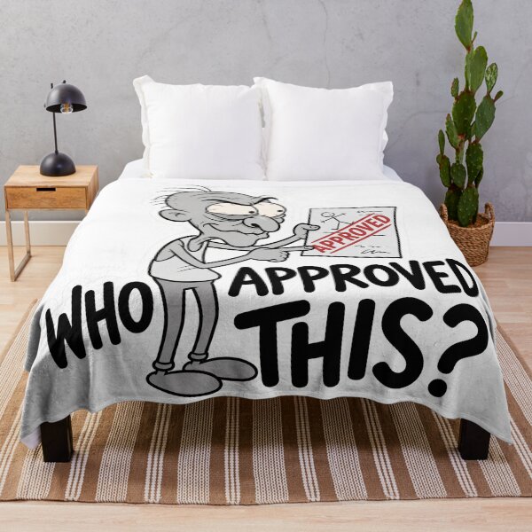 Item preview, Who Approved This Funny Office Work Humor designed and sold by CreativeArtisanPrints Shop.