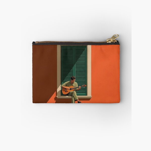 Item preview, Guitarist at Window | Minimalist Architecture Art | Warm Terracotta Aesthetic | Mediterranean Sunset Mood designed and sold by DESIGN DIMENSION .