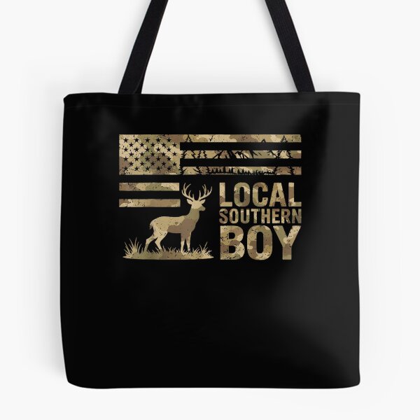 Item preview, Local Southern Boy Deer Hunting Vintage American Flag designed and sold by Glow-Paw-Studio.