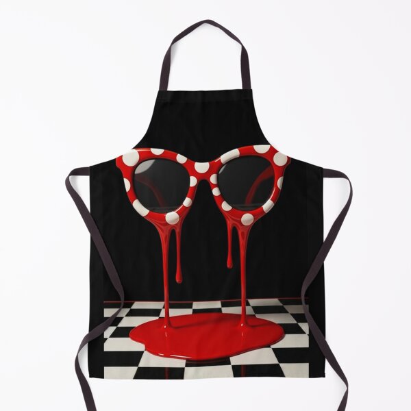 Item preview, Melting Red Polka Dot Cat Eye Sunglasses Pop Art designed and sold by YourColorsWall.