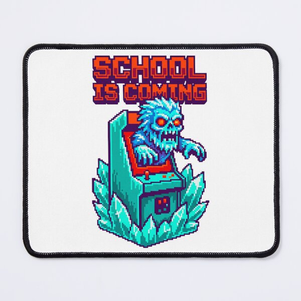 Item preview, School Is Coming Ice Zombie Pixel Art Arcade designed and sold by questark.