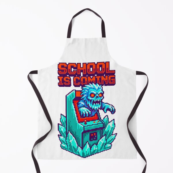 Item preview, School Is Coming Ice Zombie Pixel Art Arcade designed and sold by questark.