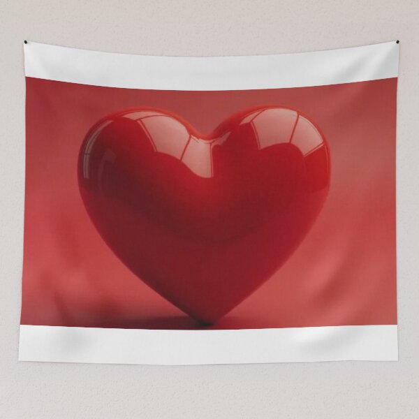 Item preview, Red heart designed and sold by Kari's shop.