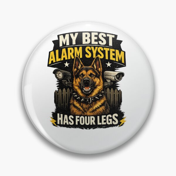 Item preview, My Best Alarm System Has Four Legs Funny German Shepherd Dog Lover T-Shirt designed and sold by Igrowlab254.