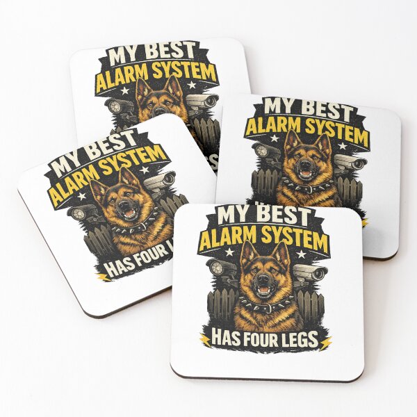 Item preview, My Best Alarm System Has Four Legs Funny German Shepherd Dog Lover T-Shirt designed and sold by Igrowlab254.