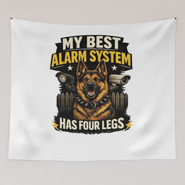 Item preview, My Best Alarm System Has Four Legs Funny German Shepherd Dog Lover T-Shirt designed and sold by Igrowlab254.
