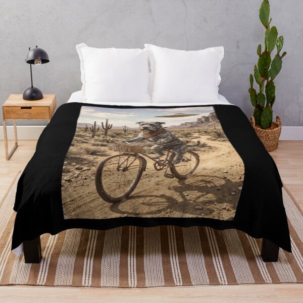 Item preview, Glen of Imaal Terrier Riding Bike Wild West Western UFO Dog Lover designed and sold by dian-rody-crest.