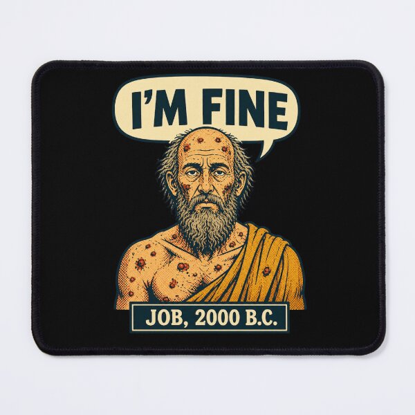Item preview, I’m Fine Job 2000 B.C. – Funny Christian Bible Humor Design designed and sold by PosiMCreations.