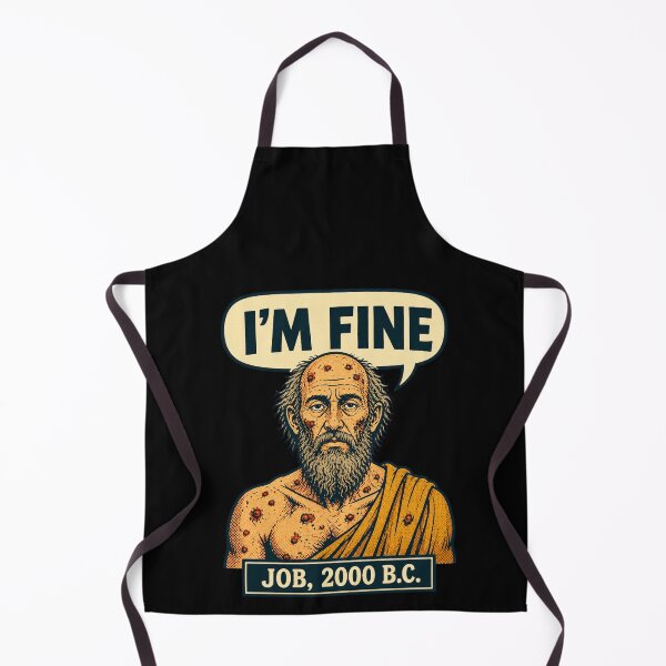 Item preview, I’m Fine Job 2000 B.C. – Funny Christian Bible Humor Design designed and sold by PosiMCreations.