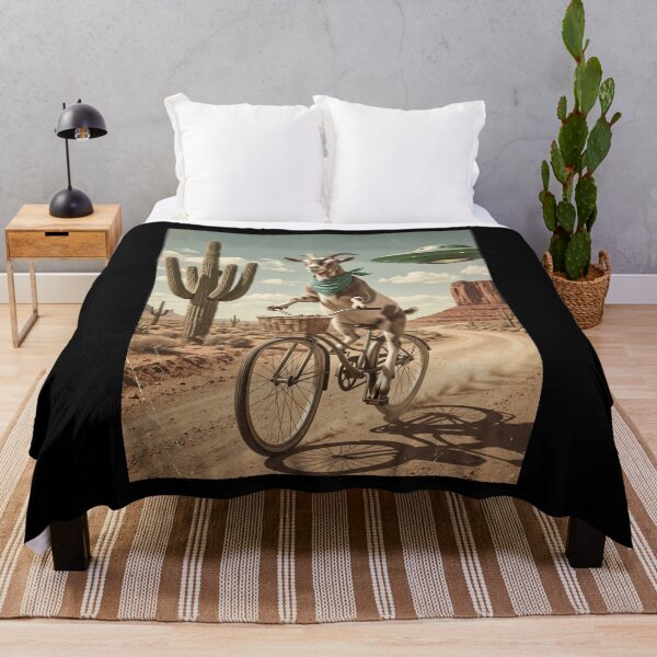 Item preview, Goat Riding Bike Wild West Western UFO Animal Lover designed and sold by dian-rody-crest.